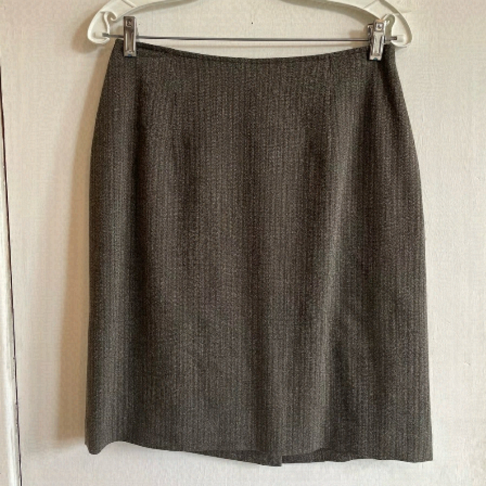 𝅺HOLT Renfrew vintage 90s wool blend skirt size 12